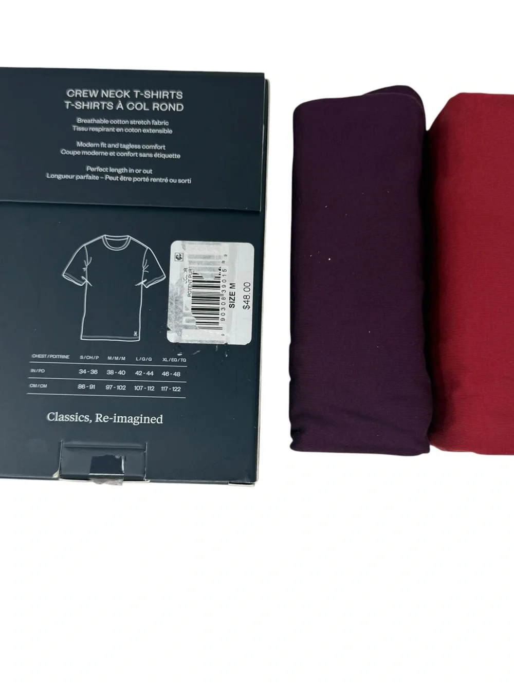 Psycho Bunny Men’s Size Medium 2 Pack Crew neck Neck t shirts Rust & Plum NWT